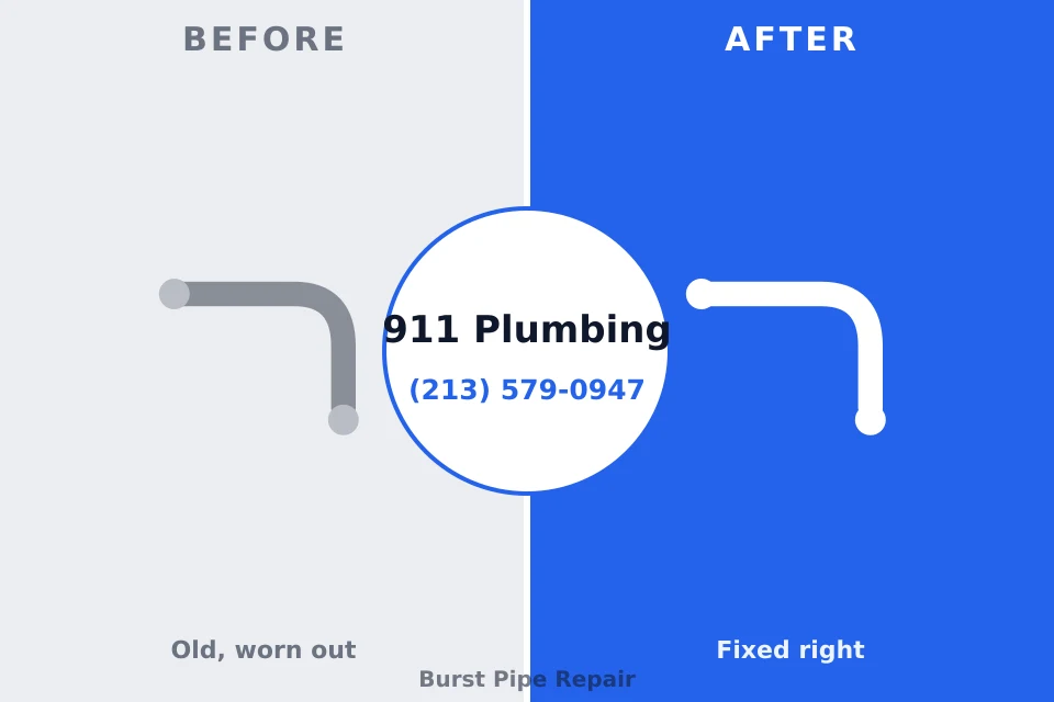Before and after: plumbing company Rock Hall, MD